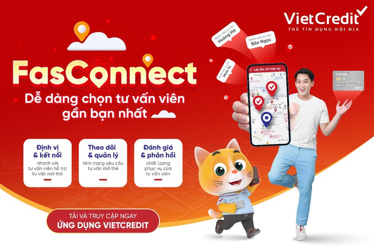 Dễ dàng tìm tư vấn viên gần nhất với FasConnect trên ứng dụng VietCredit - Ảnh 2.