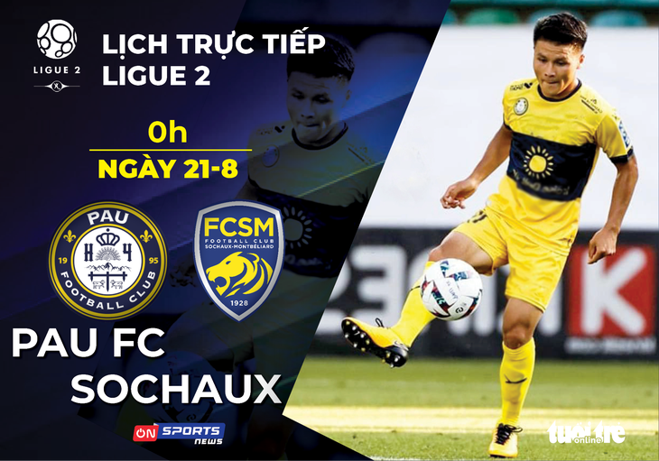 Lịch trực tiếp Quang Hải và Pau FC cuối tuần này - Ảnh 1.