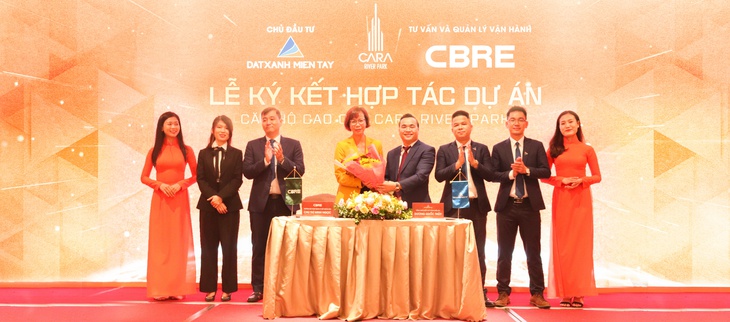 Đất Xanh Miền Tây hợp tác Đất Xanh E&C và CBRE phát triển Cara River Park - Ảnh 2.