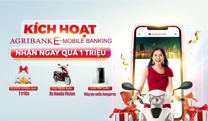 12.000 combo mã giảm giá chờ khách hàng kích hoạt Agribank E-Mobile Banking - Ảnh 1.