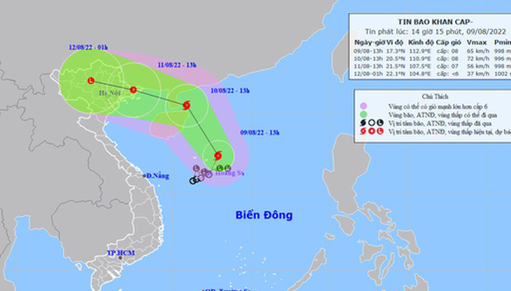 Áp thấp nhiệt đới mạnh lên thành bão số 2, di chuyển nhanh và hướng vào vịnh Bắc Bộ - Ảnh 1.