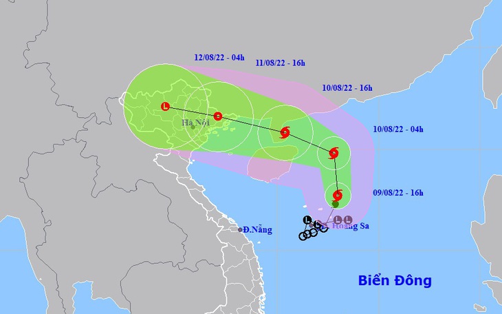 Bão số 2 đang hướng về miền Bắc, nhiều khả năng sẽ gây mưa lớn ở Bắc Bộ và Bắc Trung Bộ