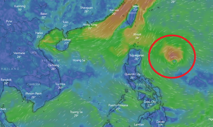 Bão tiến gần Biển Đông, Bắc Bộ, Trung Bộ có đợt mưa rất to - Ảnh 1.