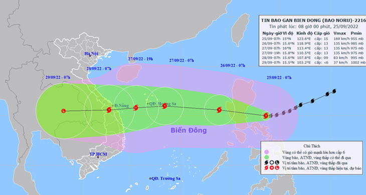 Bão Noru mạnh lên thành siêu bão, gió giật cấp 17, trong 1 ngày tăng 7 cấp - Ảnh 1.