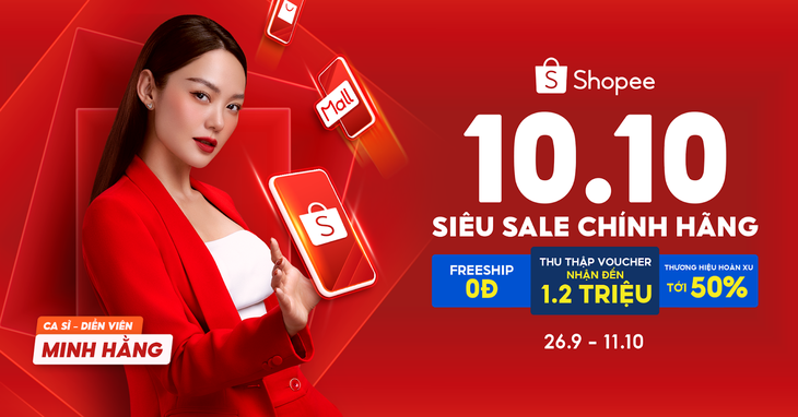 10.10 Siêu Sale Chính Hãng - Mua hàng hiệu siêu ưu đãi trên Shopee - Ảnh 1.