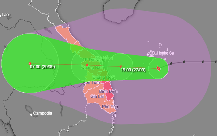 9/12 tỉnh, thành phố ở miền Trung chịu ảnh hưởng trực tiếp bão số 4