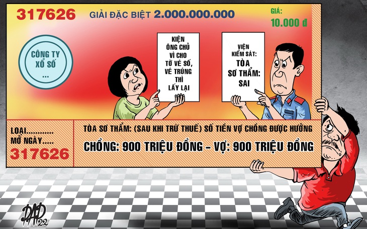 Đưa nhau ra tòa vì tờ vé số trúng độc đắc 2 tỉ đồng