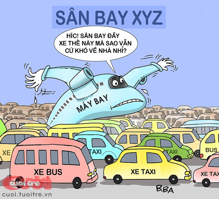 Sân bay đầy xe vẫn khó về nhà - Ảnh 1.