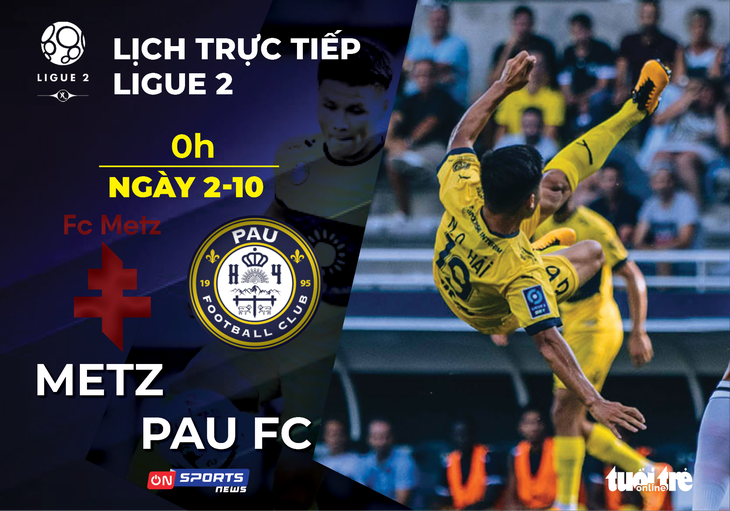 Lịch trực tiếp Quang Hải và Pau FC cuối tuần này - Ảnh 1.