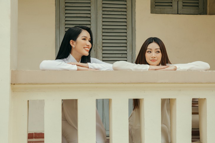 Khánh Vân, Phương Anh, Phương Nhi trở lại trường xưa gây xao xuyến - Ảnh 6. Khánh Vân, Phương Anh, Phương Nhi trở lại trường xưa gây xao xuyến - Ảnh 6.