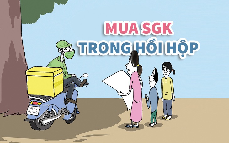 Mua sách giáo khoa trong... hồi hộp