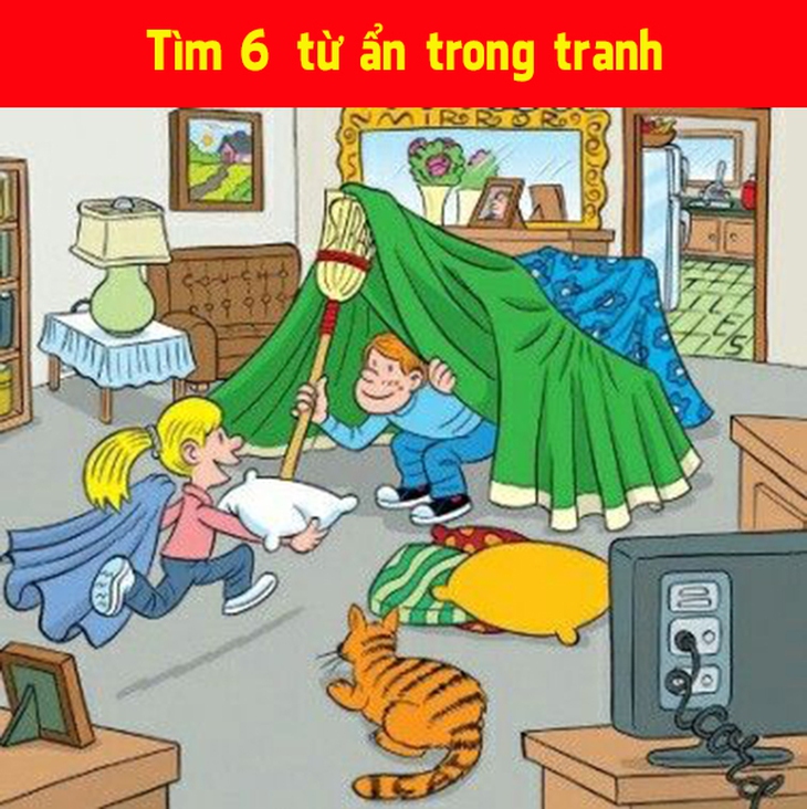 Hãy tìm 6 từ ẩn giấu trong tranh - Ảnh 1.