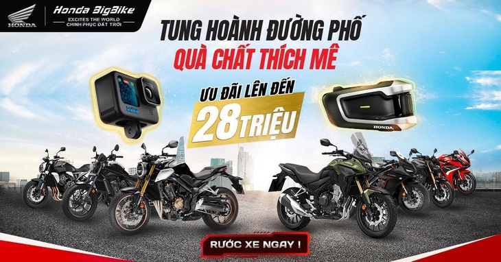 Cùng Honda BigBike Việt Nam rinh quà tết ‘khủng’ với chương trình ưu đãi mới - Ảnh 1. Cùng Honda BigBike Việt Nam rinh quà tết ‘khủng’ với chương trình ưu đãi mới - Ảnh 1.