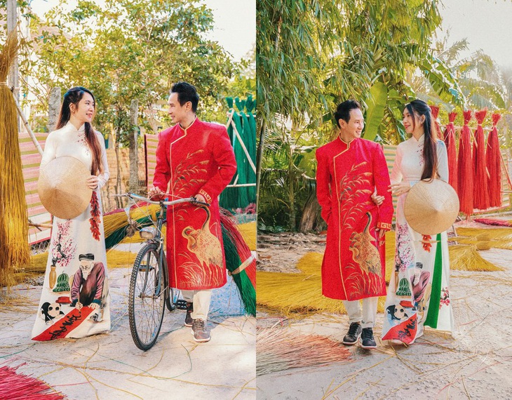 Bộ ảnh đón Tết 2023 không đụng hàng của Lý Hải - Minh Hà - Ảnh 2. Bộ ảnh đón Tết 2023 không đụng hàng của Lý Hải - Minh Hà - Ảnh 2.