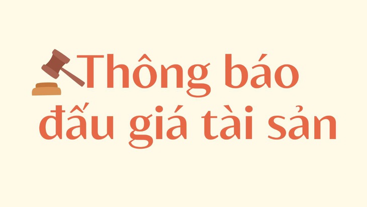 Thông báo đấu giá tài sản - Ảnh 1.