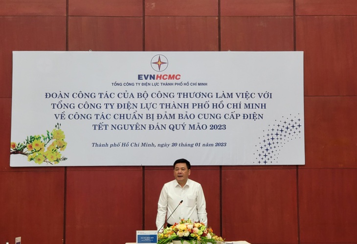 Bộ Công thương kiểm tra công tác đảm bảo cấp điện TP.HCM Tết Quý Mão 2023 - Ảnh 2.