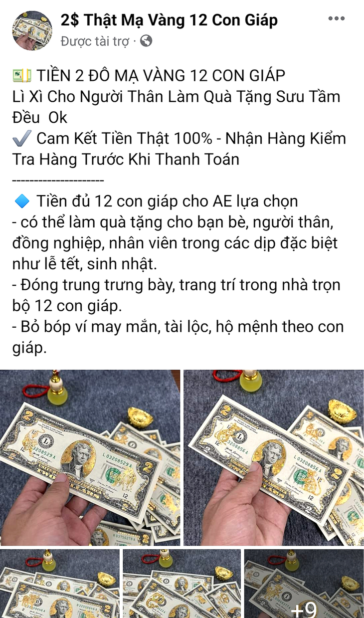 Nhộn nhịp thị trường tiền lì xì Tết - Ảnh 2.