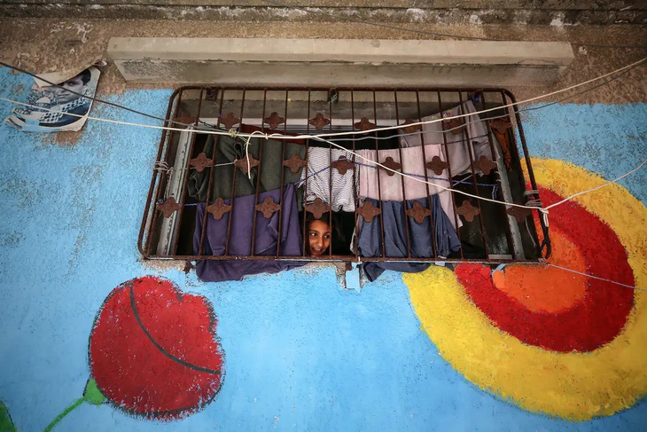 Trại tị nạn Shati ở Dải Gaza - Ảnh: GETTY IMAGES