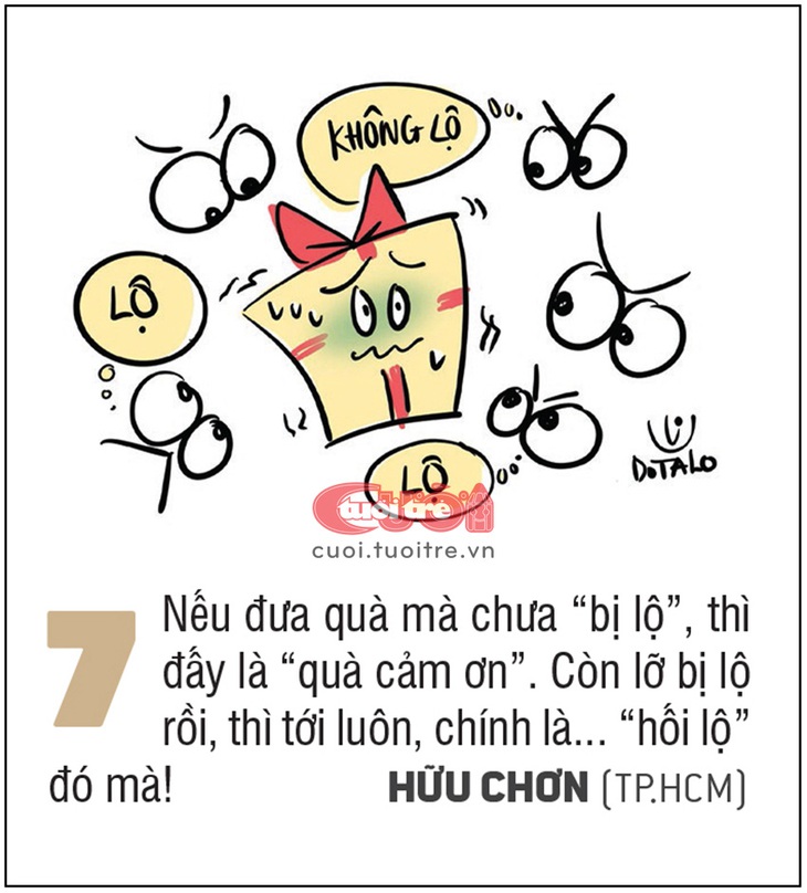 Nếu đưa quà mà chưa “bị lộ”, thì đấy là “quà cảm ơn”