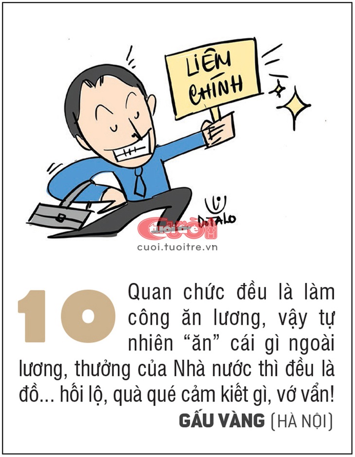 Cái gì ngoài lương, thưởng của Nhà nước thì đều là đồ... hối lộ!