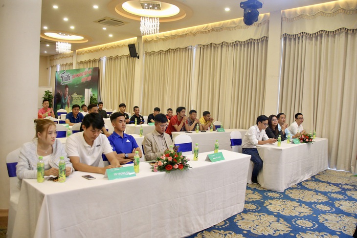 Hấp dẫn Giải bóng đá 7 người Saigon Super Cup 2023 - Ảnh 2. Quang cảnh buổi họp báo ra mắt giải đấu - Ảnh: NGUYỄN BẰNG