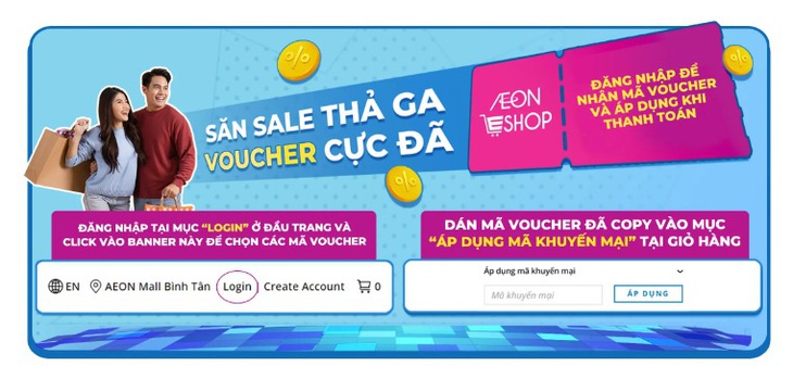 AEON Eshop mang tới nhiều khuyến mãi hấp dẫn cho khách hàng khi mua sắm trực tuyến