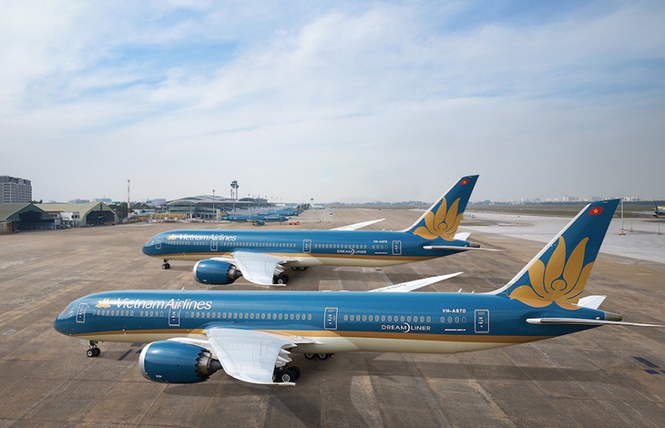 Đội bay của Vietnam Airlines hiện được bảo dưỡng Công ty Kỹ thuật máy bay VAECO - đơn vị thành viên của Vietnam Airlines - Ảnh: VNA