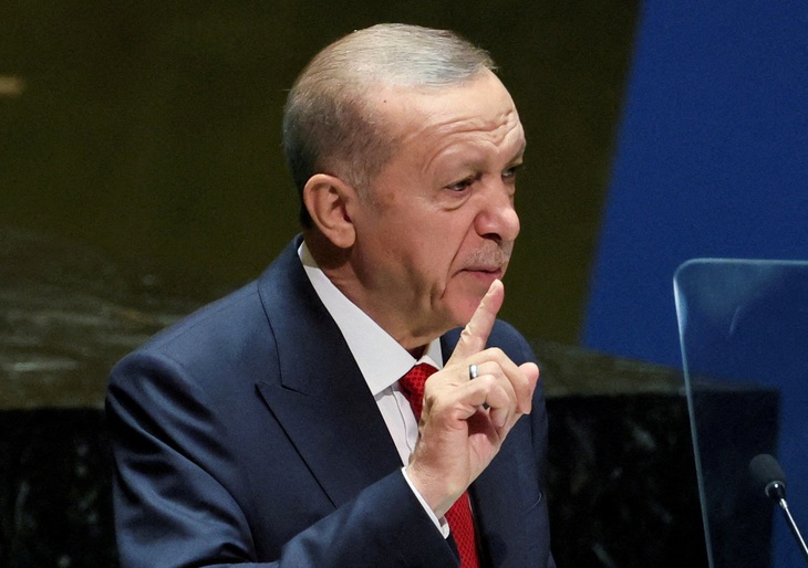 Tổng thống Thổ Nhĩ Kỳ Tayyip Erdogan - Ảnh: REUTERS