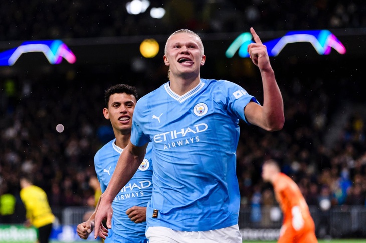 Erling Haaland là chủ nhân danh hiệu “Vua phá lưới” UEFA Champions League 2022-2023 - Ảnh: Dave Howarth - CameraSport/Getty