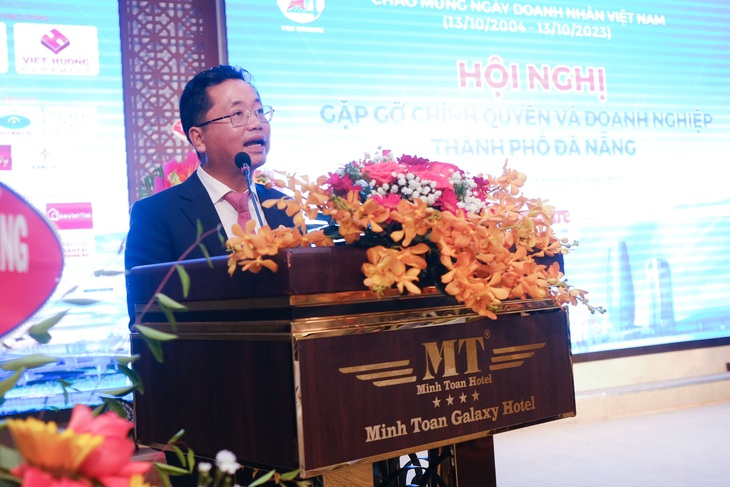 Doanh nghiệp kiến nghị gỡ khó, thúc đẩy kinh doanh - Ảnh 2. Ông Lê Trí Hải, chủ tịch Hội doanh nhân trẻ TP Đà Nẵng - Ảnh: TẤN LỰC