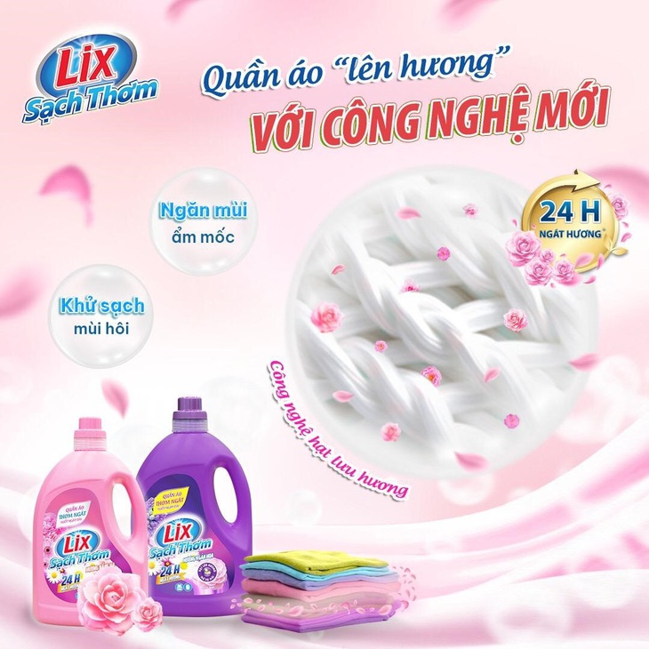 Các hạt lưu hương bám vào sợi vải, từ từ lan tỏa hương thơm