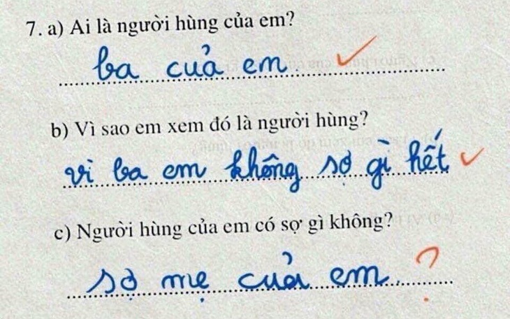 Ảnh vui 7-10: "Anh hùng của em sợ mẹ của em nhất"