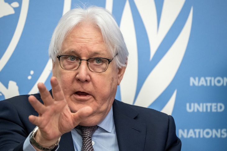 Giám đốc nhân đạo của Liên Hiệp Quốc Martin Griffiths - Ảnh: AFP