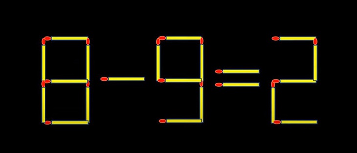 Thử tài IQ: Di chuyển một que diêm để 9-6=1 thành phép tính đúng - Ảnh 7. Thử tài IQ: Di chuyển một que diêm để 9-6=1 thành phép tính đúng - Ảnh 7.