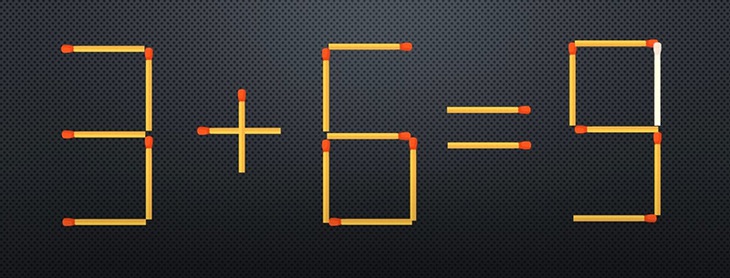 Thử tài IQ: Di chuyển một que diêm để 9x2=7+8 thành phép tính đúng - Ảnh 1.