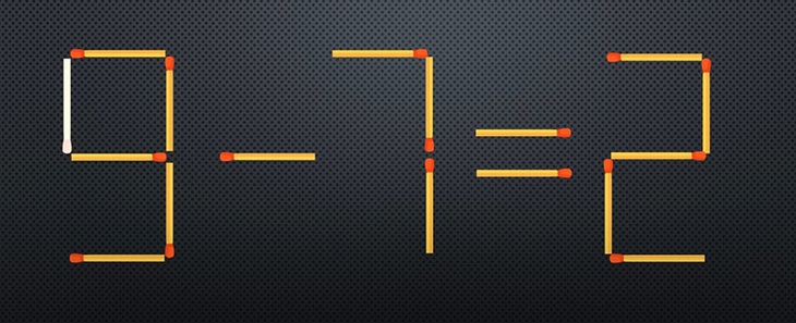 Thử tài IQ: Di chuyển một que diêm để 9x2=7+8 thành phép tính đúng - Ảnh 1.