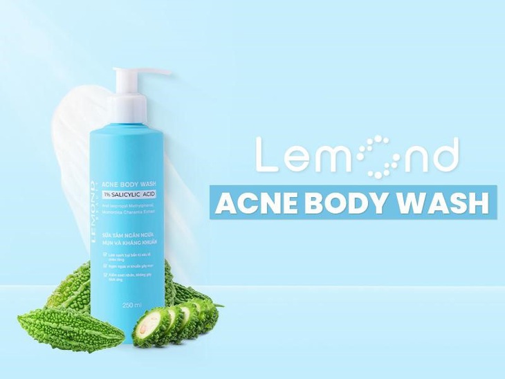 Lemond Acne Body Wash - Sữa tắm với chiết xuất khổ qua - Ảnh 1. Sữa tắm Lemond Acne Body Wash chứa chiết xuất khổ qua