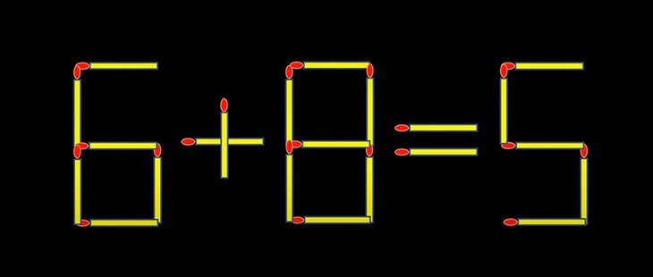 Thử tài IQ: Di chuyển một que diêm để 4-9=5 thành phép tính đúng - Ảnh 4. Thử tài IQ: Di chuyển một que diêm để 4-9=5 thành phép tính đúng - Ảnh 4.
