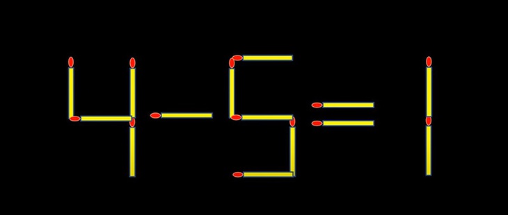 Thử tài IQ: Di chuyển một que diêm để 4-9=5 thành phép tính đúng - Ảnh 7. Thử tài IQ: Di chuyển một que diêm để 4-9=5 thành phép tính đúng - Ảnh 7.