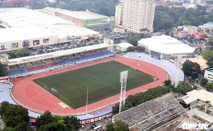 Sân Rizal Memorial nhìn từ trên cao - Ảnh: NGUYÊN KHÔI