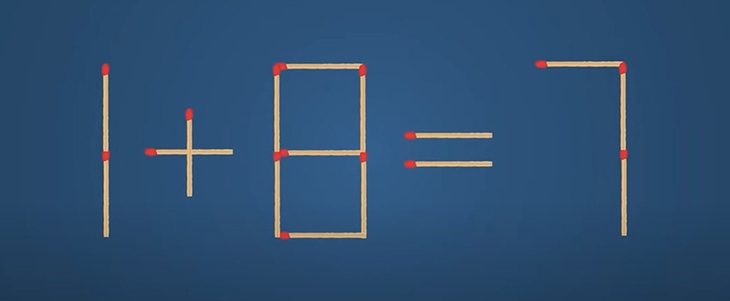 Thử tài IQ: Di chuyển một que diêm để 6+4=6-7 thành phép tính đúng - Ảnh 7. Thử tài IQ: Di chuyển một que diêm để 6+4=6-7 thành phép tính đúng - Ảnh 7.