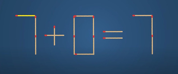 Thử tài IQ: Di chuyển một que diêm để 6+4=6-7 thành phép tính đúng - Ảnh 1.