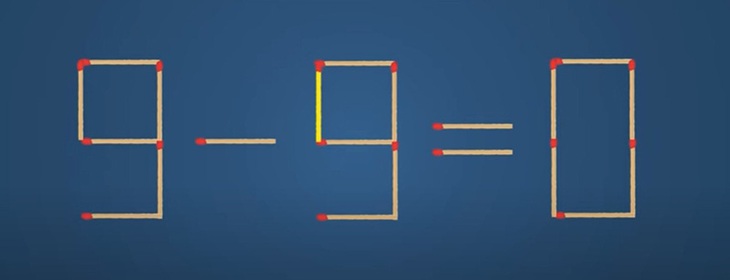 Thử tài IQ: Di chuyển một que diêm để 9+1=0+0 thành phép tính đúng - Ảnh 1.