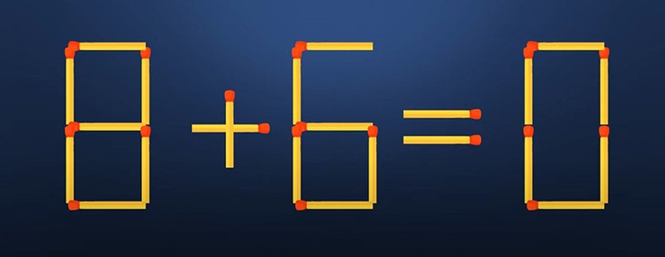 Thử tài IQ: Di chuyển một que diêm để 3-8=5 thành phép tính đúng - Ảnh 7. Thử tài IQ: Di chuyển một que diêm để 3-8=5 thành phép tính đúng - Ảnh 7.
