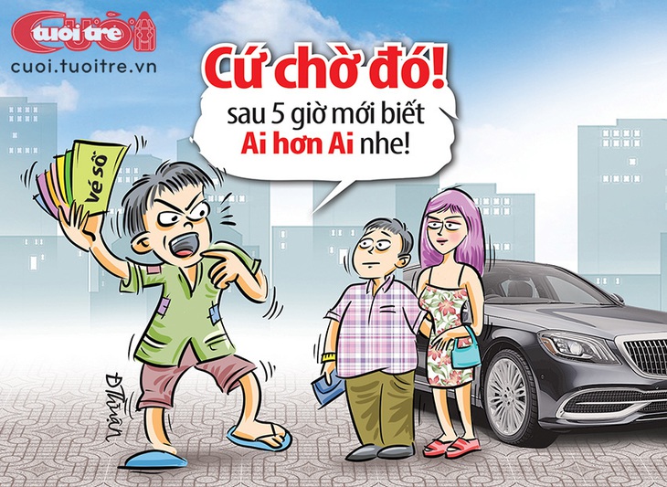 Đại gia... lệch múi giờ - Ảnh 1. Đại gia... lệch múi giờ - Tranh biếm họa của Đức Thuận