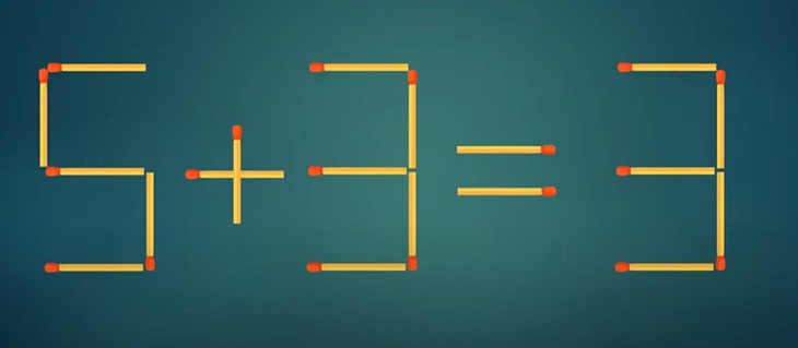 Thử tài IQ: Di chuyển một que diêm để 8x2=7-5 thành phép tính đúng - Ảnh 4. Thử tài IQ: Di chuyển một que diêm để 8x2=7-5 thành phép tính đúng - Ảnh 4.
