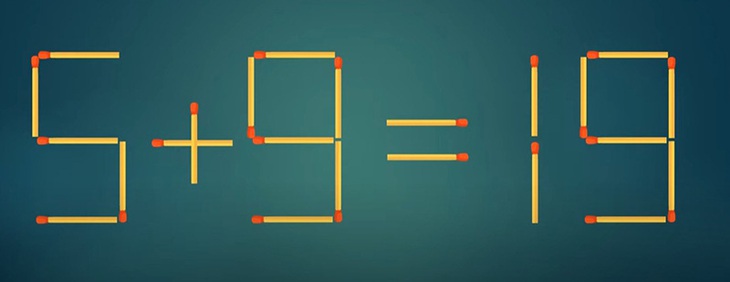 Thử tài IQ: Di chuyển một que diêm để 9+7=4+5 thành phép tính đúng - Ảnh 4. Thử tài IQ: Di chuyển một que diêm để 9+7=4+5 thành phép tính đúng - Ảnh 4.