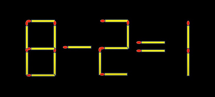 Thử tài IQ: Di chuyển một que diêm để 1 7-1=3 thành phép tính đúng - Ảnh 7. Thử tài IQ: Di chuyển một que diêm để 1 7-1=3 thành phép tính đúng - Ảnh 7.