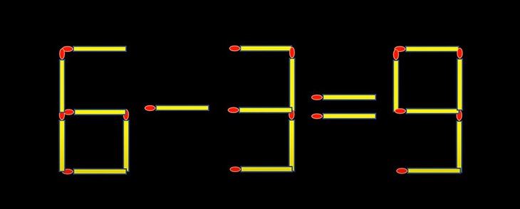 Thử tài IQ: Di chuyển một que diêm để 9-4=7-9 thành phép tính đúng - Ảnh 7. Thử tài IQ: Di chuyển một que diêm để 9-4=7-9 thành phép tính đúng - Ảnh 7.
