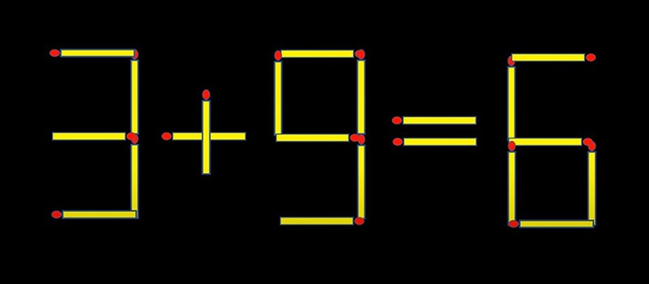 Thử tài IQ: Di chuyển một que diêm để 6+8=3 thành phép tính đúng- Ảnh 3. Thử tài IQ: Di chuyển một que diêm để 6+8=3 thành phép tính đúng- Ảnh 3.